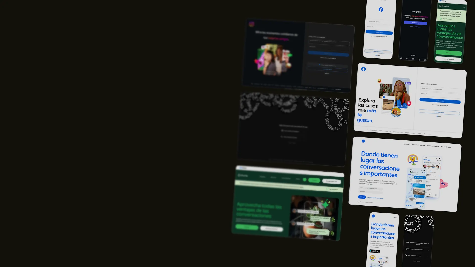 Páginas públicas de Facebook, Instagram, WhatsApp, Messenger y Threads, las redes de Meta en las que aparecen tus anuncios